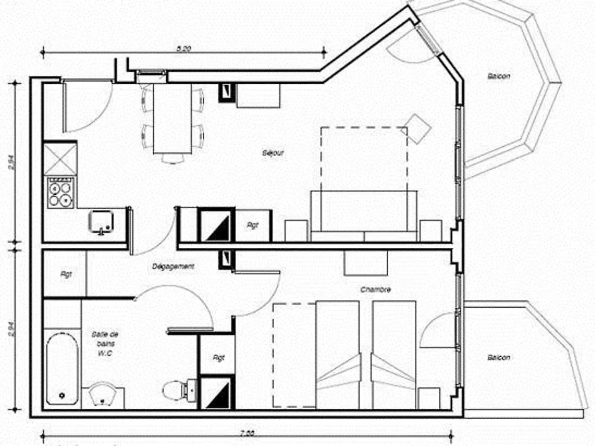 Apartment Appartement Confortable 2 Pieces Avec Balcon, Depart Skis Aux Pieds, Wifi Inclus - Fr-1-314-213